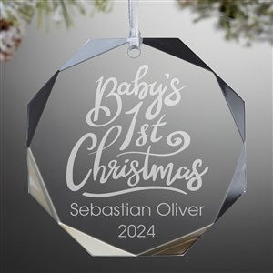 Babys First Christmas Premium Engraved Ornament - 19487