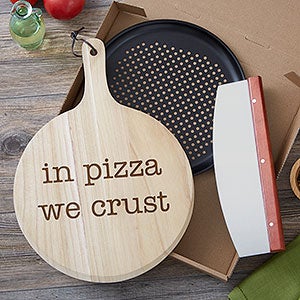 Pizza Expressions Personalized 3pc Pizza Board Gift Set - 19528