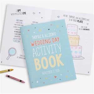 Wedding Day Personalized Coloring Activity Book - 19580
