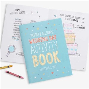 Wedding Day Personalized Coloring Activity Book - 19580