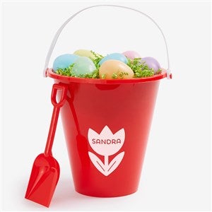 Easter Characters Personalized Red Easter Bucket Pail  Shovel - 19582-R