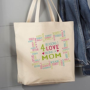 Reasons Why Personalized Large Canvas Tote Bag - 19667