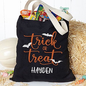 Trick or Treat Personalized Halloween Treat Bag - 19675
