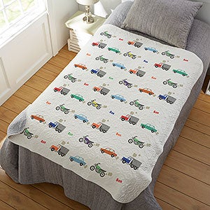 Modes of Transportation Personalized 50x60 Quilted Blanket - 19682-Q