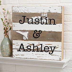 Write Your Own 12x12 Personalized Reclaimed Wood Sign - 19696-12x12