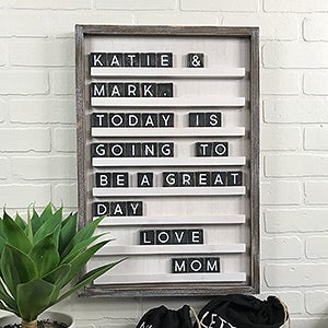 Daily Inspiration Whitewashed Letter Board - 18x24 - 19726