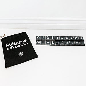 Daily Inspiration Black Number & Symbol Bag- 30 pc - 19726-BN