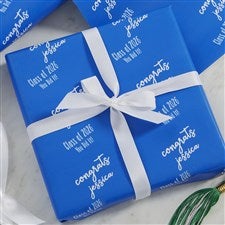 Step  Repeat Personalized Graduation Wrapping Paper Roll - 6ft Roll - 19730