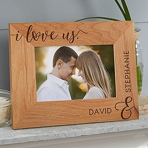 I Love Us Forever Personalized Picture Frame- 4 x 6 - 19783-S