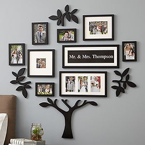 Wallverbs™ Wedding Couple Personalized Picture Frame Photo Tree - 19801
