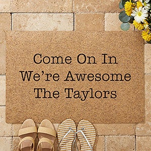 Front Door Expressions Personalized 18x27 Synthetic Coir Doormat - 19816