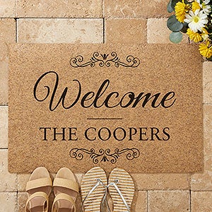 Welcome Personalized 18x27 Synthetic Coir Doormat - 19824