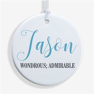Name Meaning Small 1 Sided Ornament - 19877-1