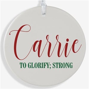 Name Meaning Large 1 Sided Ornament - 19877-1L