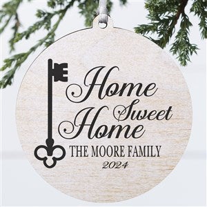 Home Sweet Home Personalized Wood Ornament - 19878-1W