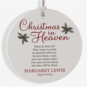 Christmas In Heaven Large 1 Sided Memorial Ornament - 19879-1L