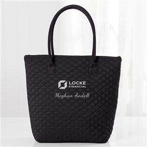 Personalized Logo Quilted Shoulder Bag - 19881