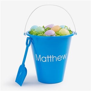 Personalized Easter Bucket Blue Sand Pail  Shovel - 19974-B
