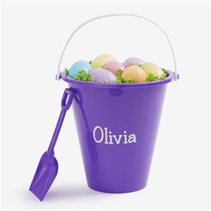 Personalized Easter Bucket Purple Sand Pail  Shovel - 19974-P