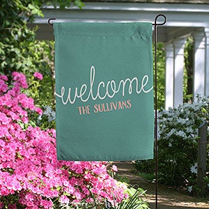 Front Door Greetings Personalized Garden Flag - 19996