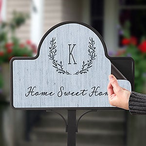 Farmhouse Floral Personalized Magnetic Garden Sign - 20007