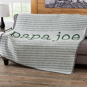 Our Special Guy Personalized Woven Throw - 20103-A