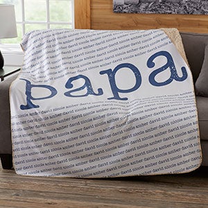 Our Special Guy Personalized 60x80 Sherpa Blanket - 20103-SL
