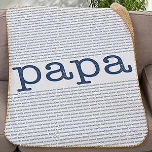Our Special Guy Personalized 30x40 Sherpa Blanket - 20103-SS