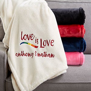 Love Is Love Personalized 60x80 Fleece Blanket - 20122-L
