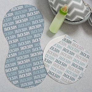 Modern Boy Personalized Burp Cloths - Set of 2 - 20123