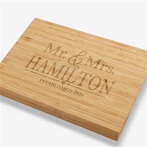 The Wedding Couple Personalized Bamboo Cutting Board- 10x14 - 20126