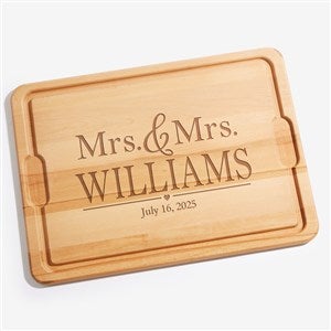 Wedding Couple Personalized 15x21 Cutting Board - 20127-XL