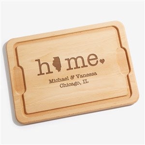 Home State Personalized Hardwood Cutting Board - 12x17 - 20129