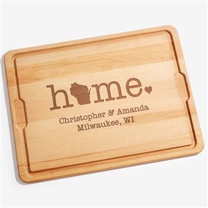 Home State Personalized Oversized Hardwood Cutting Board - 18x24 - 20129-XXL