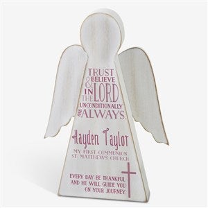 First Communion Personalized Wood Angel - 20165