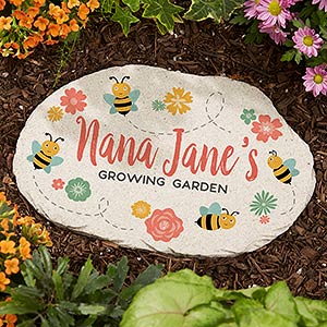 Grandmas Growing Garden Large Personalized Garden Stone - 20169-L