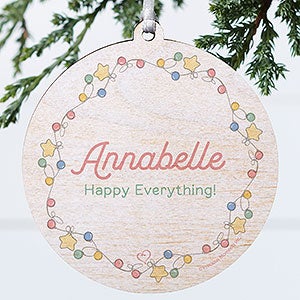 1 Sided Wood Personalized Precious Moments Lights Ornament - 20189-1W
