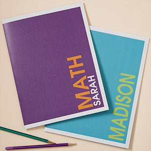 Bold Name Personalized Folders - Set of 2 - 20202