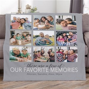 My Favorite Things Personalized 60x80 Fleece Photo Blanket - 20264-FL