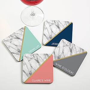 Marble Chic Personalized Coaster - 20410