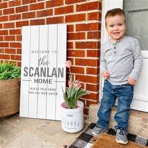Farmhouse Family Personalized Standing Wood Sign - 20418