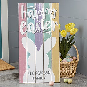 Easter Personalized Wood Standing Sign - 20421