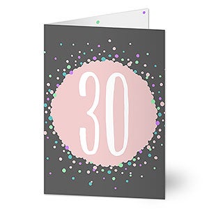 Personalized Age Birthday Greeting Card For Her - 20434