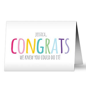 Congrats Personalized Greeting Card - 20450