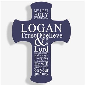 First Communion Personalized Cross - 8x12 - 20480-L