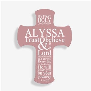 First Communion Personalized Cross- 5x7 - 20480