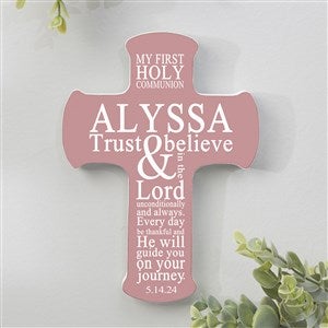 First Communion Personalized Cross- 5x7 - 20480