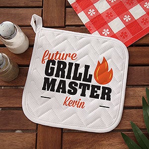 Future Master Of The Grill Personalized Potholder - 20488-YP