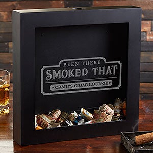 Been There Smoked That Personalized Cigar Label Shadow Box - 20491