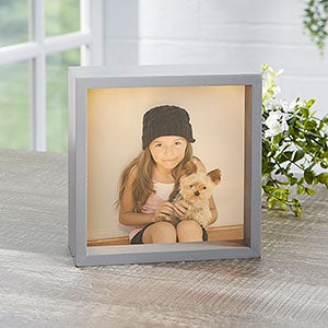 Personalized 6x6 Pet Photo LED Shadow Box - 20534-6x6